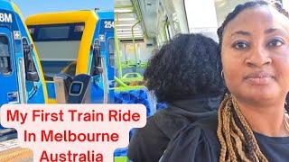 My first train ride in Melbourne Australia& this happened! +trip to Melbourne CBD#lifeinaustralia