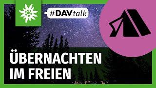 Übernachten im Freien | #DAVtalk