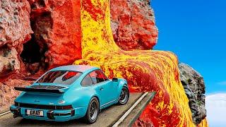 Cars vs Lava Cross Roads in GTA 5