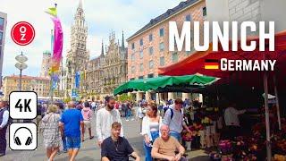 MUNICH - Germany  4K Walking Tour | Street Walk | City Tour