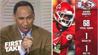 FIRST TAKE | Stephen A. reacts to Xavier Worthy stuns NFL World with huge perform in win over Ravens