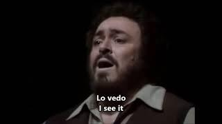 Luciano Pavarotti -  Una furtiva lagrima -  (sub: english) - Tribute