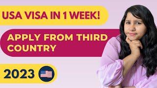 USA Visa appointment in ONE WEEK  (Outside India) - Step by Step Process | Dos  & Donts 