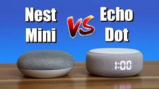 Google Nest Mini VS Amazon Echo Dot Clock, Full Feature Comparison