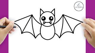 Comment dessiner une chauve souris facilement