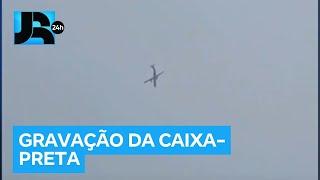 Gravação da caixa-preta do avião da Voepass registrou últimos momentos antes do acidente