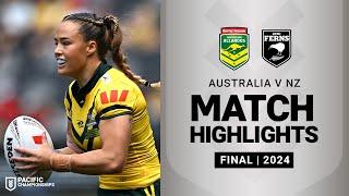 Pacific Championships 2024 | Jillaroos v Kiwi Ferns | Match Highlights