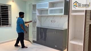 Interior designing|| 3bhk Interior || Modular Kitchen || 3600 sq feet ||