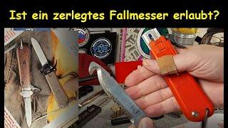 Ist ein zerlegtes Fallmesser erlaubt? - Fallschirmspringer Kappmesser Bundeswehr Waffenrecht