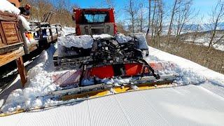 PistenBully 400 Lays Perfect At-Home Corduroy! Cabin Grooming, Utah!