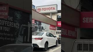 Taking delivery from toyota motors