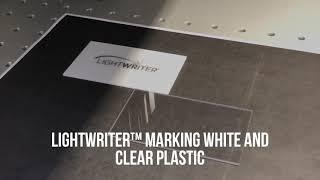 LightWriter™ Laser Marking White, Clear and Black Plastic