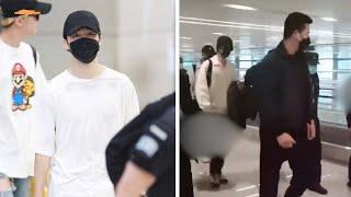 Ending his vacation period, Jimin BTS arrived at incheon airport, where did he go home from?