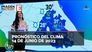 Clima para hoy 14 de junio de 2023