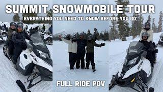 Summit Snowmobile Tour with Lake Tahoe Adventures | Full ride POV