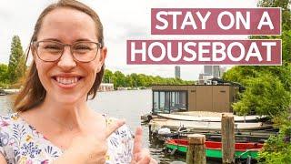 THE BEST AIRBNB HOUSEBOAT IN AMSTERDAM // Stay on the Amstel River in de Pijp neighborhood