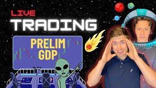 Live Trading Prelim GDP | GOLD, USD, SPX500 & More!