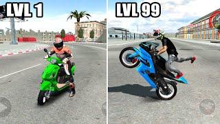 Bikes from LvL 1 to LvL 100 - Extreme Motorbikes Driving simulator 3d Android Gameplay