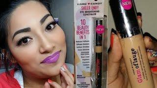 NEW Hard Candy Glamoflauge Foundation + NEW Hard Candy Eye Brightening Concealer First Impressions