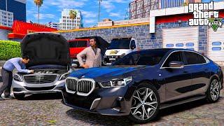 ОТЕЦ И СЫН В GTA 5 - МЕРСЕДЕС ОПЯТЬ СЛОМАЛСЯ! КУПИЛ НОВУЮ BMW i5 G60! ВОТЕР