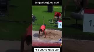 Longest JUMP ever  #amazing #sports #best #athletics #youtube #youtubeshorts #jump