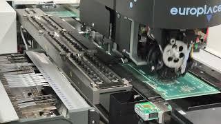 Surface mount component placement - Europlacer IIneo in action