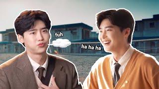 LEE JONG SUK FUNNY ACTS DURING FILMING BIG MOUTH (2022)