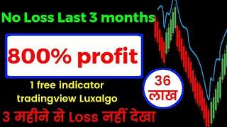 one indicator Lux Algo free | 80% win rate no loss | daily earning from share market | guarantee