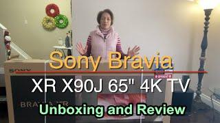 Sony Bravia XR X90J 4k TV 65 inch unboxing and review