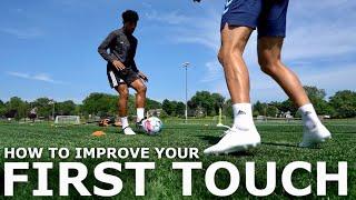 First Touch Training For Footballers | Improve Your First Touch