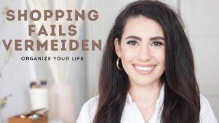 8 SHOPPING TIPPS gegen Fehlkäufe I Sparen und Minimalistisch lebenI  Talisa Minoush