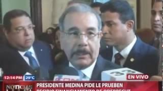 Presidente Medina pide le prueben recibió financiamiento de Odebrecht