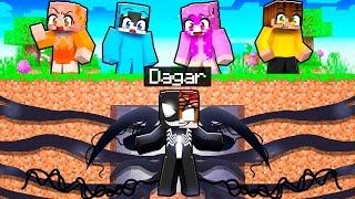 6 CAZADORES vs VENOM en Minecraft!