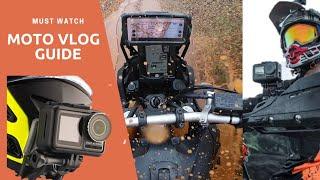 HOW TO MOUNT DJI OSMO ACTION CAMERA ON HELMET | DJI  OSMO ACTION CAMERA MIC ADAPTER MOTOVLOG SET UP