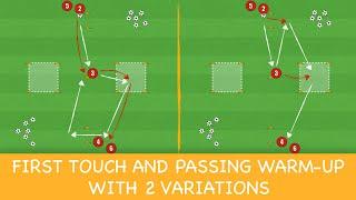 First Touch And Passing Warm-Up Drill | Football/Soccer