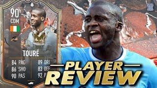 90 TROPHY TITANS HERO TOURE PLAYER REVIEW! YAYA TOURE - FIFA 23 Ultimate Team