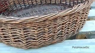 Лежанка плетеная Wicker cat bed