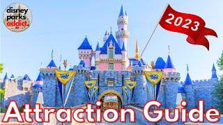 Disneyland ATTRACTION GUIDE - 2023 - All Rides + Shows - Anaheim, California