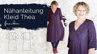 Wickelkleid für den Herbst nähen- Schnittmuster Thea