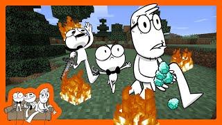 Nutshell and The Boys Hunt for Diamonds in Minecraft!