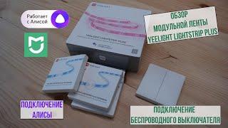 Подключение Yeelight LIGHTSTRIP PLUS к Алисе и беспроводному выключателю.