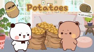 Bubu Dudu Potato Fight  ||Peach Goma|| ||Animation|| ||Bubuanddudu||