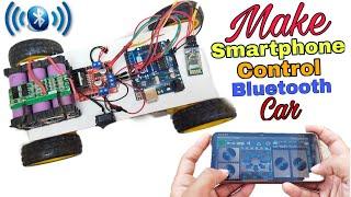 Make smartphone control Bluetooth car,How to make Bluetooth car,hr robotics