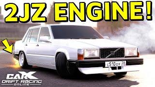 2JZ Engine Swapping a VOLVO! - CarX Drift Racing