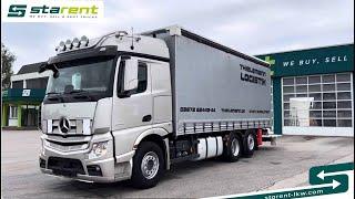 Mercedes Benz Actros F 2548 6x2, Lenkachse, Liftachse, Ladebordwand, LKW24027, www.starent-lkw.com