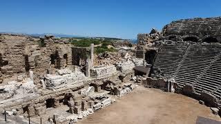 Ancient Greek Theater in Side, Turkey