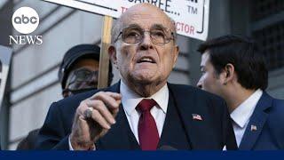 Judge dismisses Rudy Giuliani's bankruptcy case