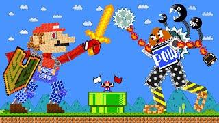 MARIO ROBOT Battle: Can Mario Robot vs Goomba Robot but Mario Can Upgrade Myself? | ADN MARIO GAME