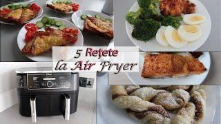 Ninja Dual Air Fryer 9.5L | 5 Rețete rapide și ușoare la AIR FRYER | Cină, prânz, desert