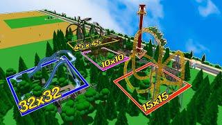 Building in Theme Park Tycoon 2 but each ride is a RANDOM size